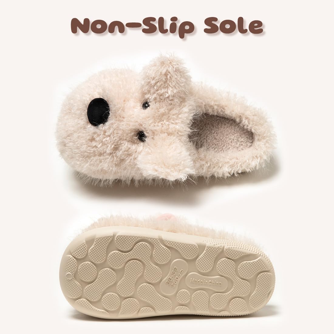 Drecage Big Kids Slippers for Boys Girls Winter Warm Cute Dog House Shoes Fuzzy Fun Cartoon Indoor Bedroom Footwear - Image 3