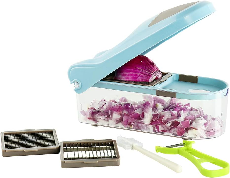 Ourokhome Onion Chopper Vegetable Dicer - Food Cutter with 3 Blades
