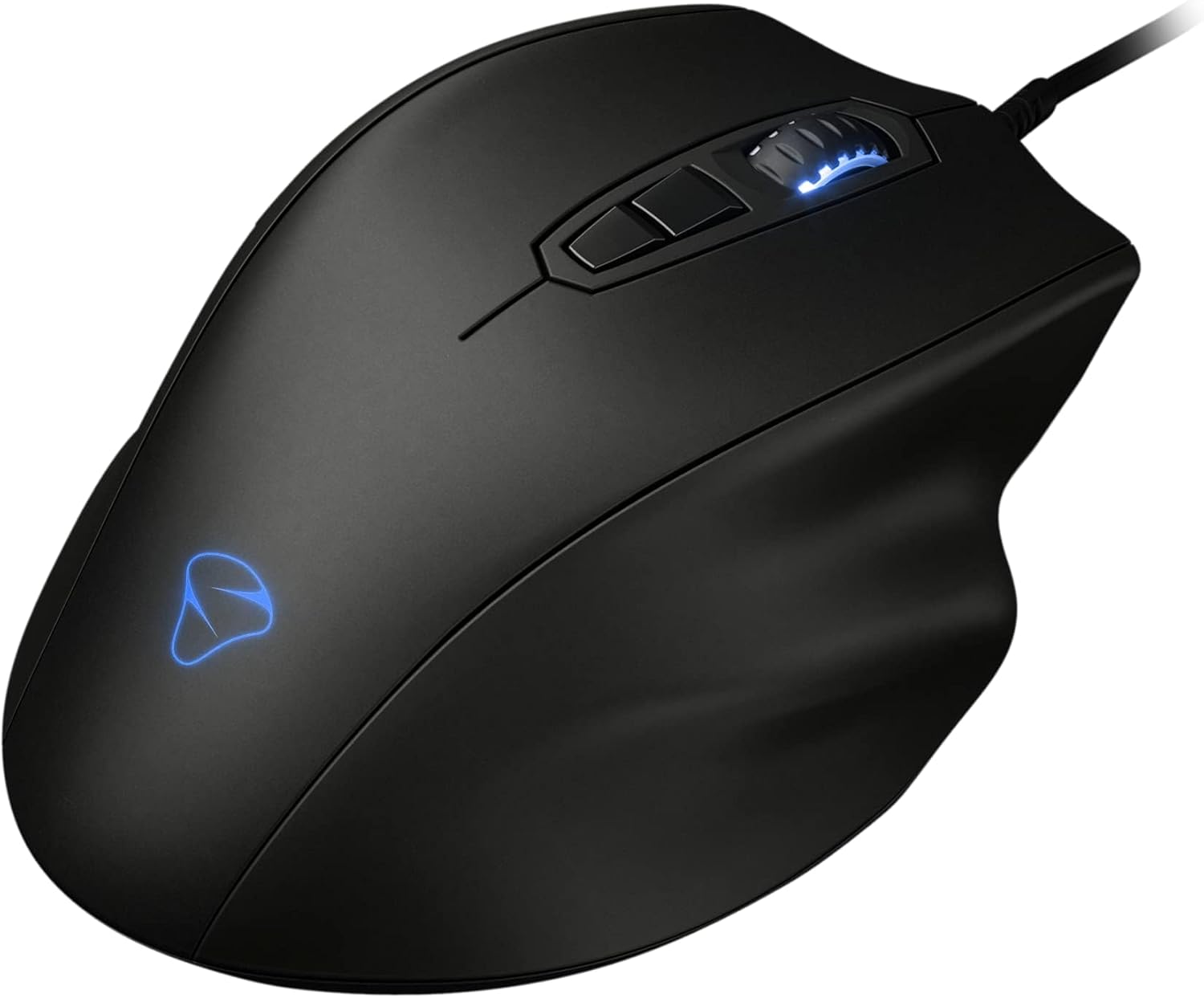 NAOS PRO Wired Gaming Mouse, 19K DPI Optical Sensor with 400 IPS, Kailh 80M Click Durability Micro-switches, 1K HZ Polling Rate, 7 Programmable Buttons, On-Board Memory for PC and MAC