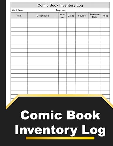 Comic Book Inventory Log: Basic Comic Collectors Log Book For Cataloging Collection | Comic Book Collecting Notebook (8.5" x 11" Inches)