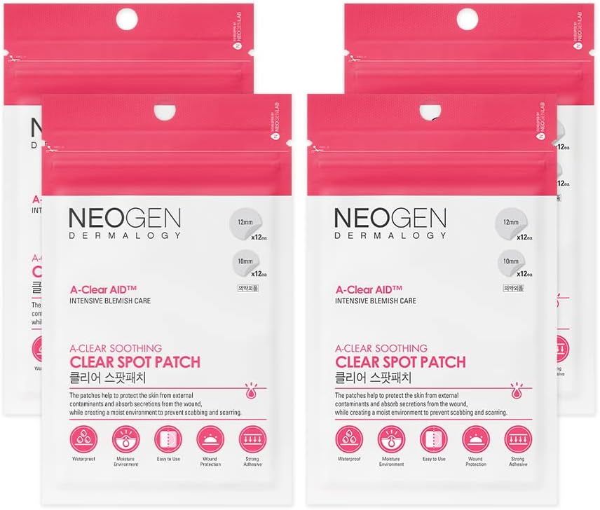 DERMALOGY by NEOGENLABNEOGEN A-CLEAR SOOTHING SPOT PATCH, 24 COUNT (4 PACK)