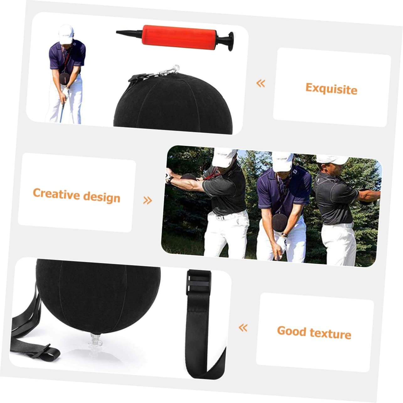 Toyvian Professional Golf Swing Trainer Aid for Beginners Inflatable Posture for Accurate Swing Practice