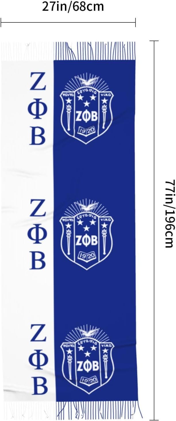 Scarf Classic Soft Cashmerette Fringed Scarf Long Shawl for Women - Image 4