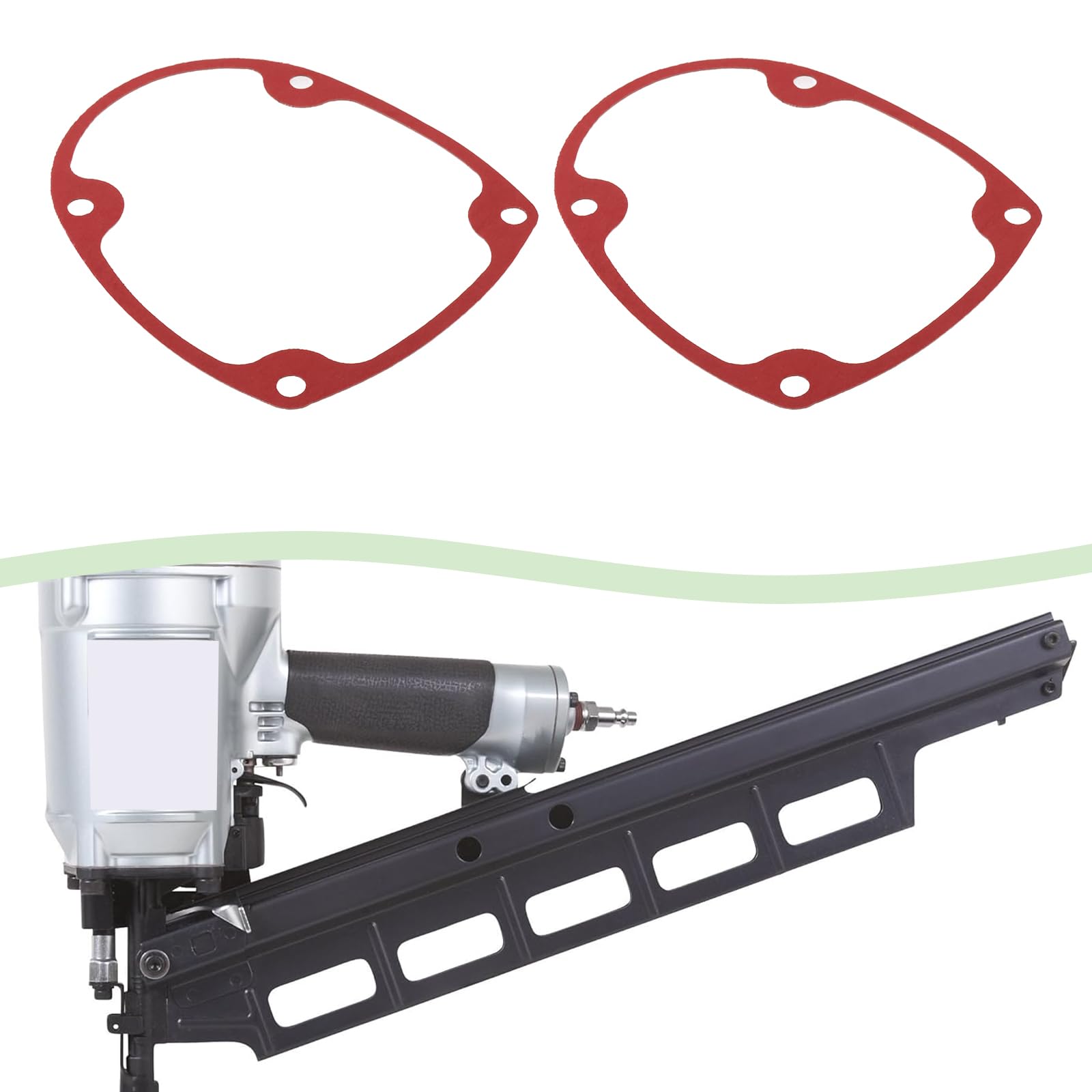Briny River 4Pcs Nail Gun Washers Nailer Head Cap Gasket 877-325 Compatible with Hitachi Series Red - Image 3