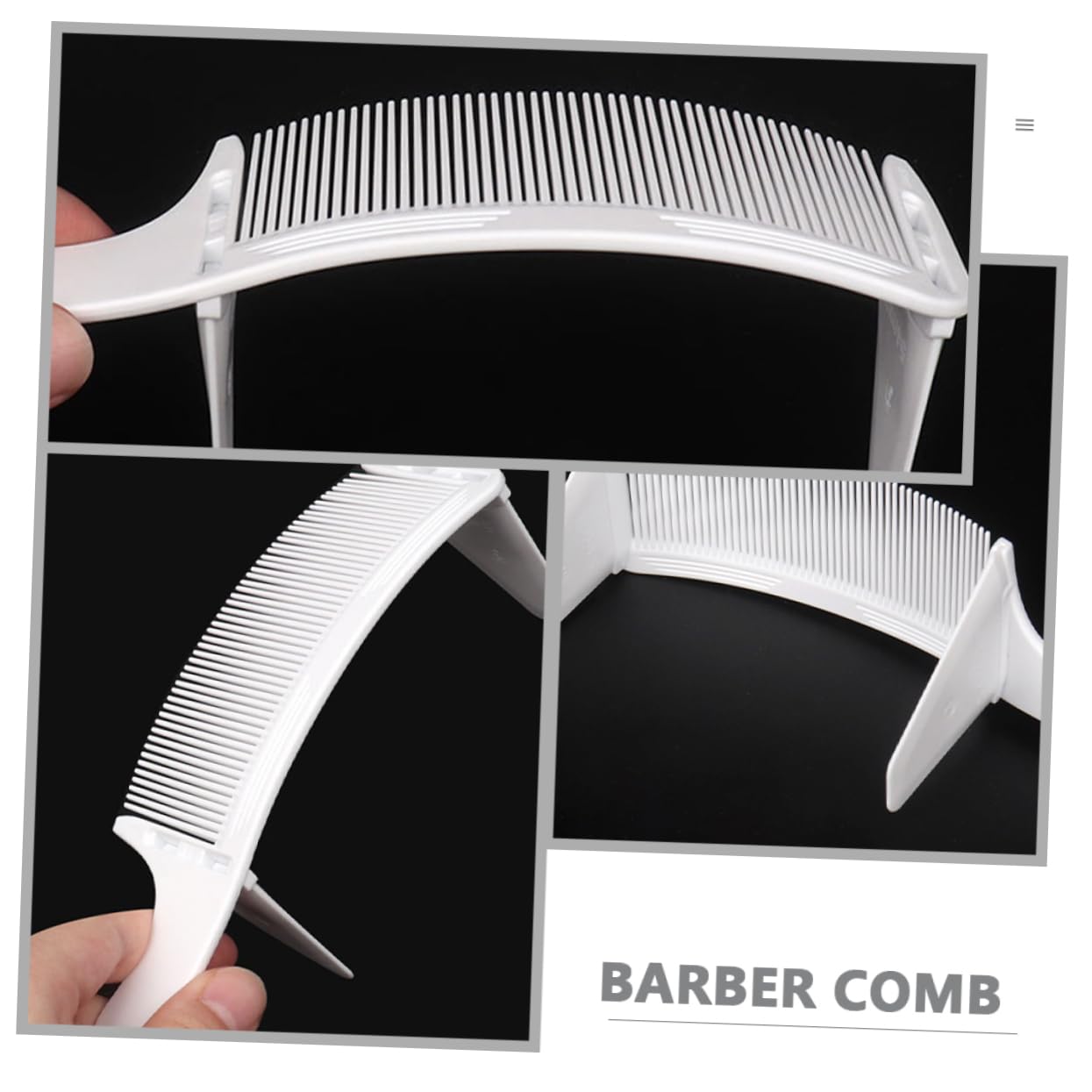 NULYLU Men's Barber Tool Set 2 Pcs Clipper Combs Fading Combs for Haircut Hairdressing