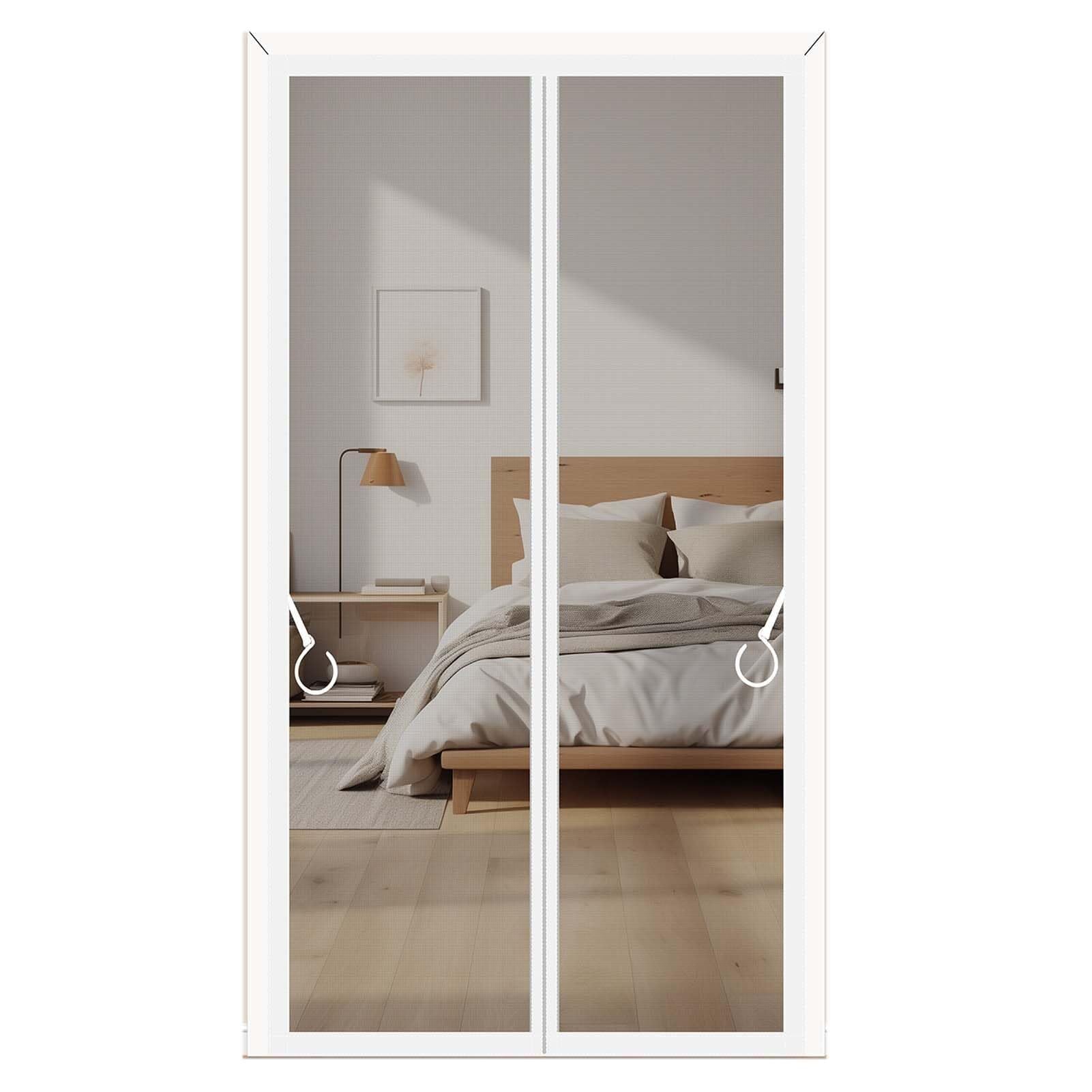Rilpguyfxsn A Fly Screen Door Curtain With Magnetic Closure, Effective Insect Protection For Balcony Door Nd Partment Ccess, Pet-Friendly, Easy To Ssemble, Breathable Nd Flexible (, 100 X 230 Cm)