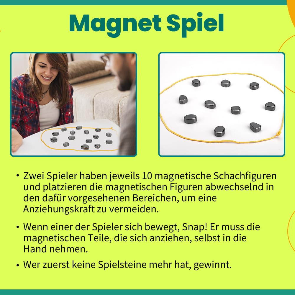 Magnet Stein Fidget - Stressabbau Spiel Für Erwachsene Mit 500g Magnet Steinen