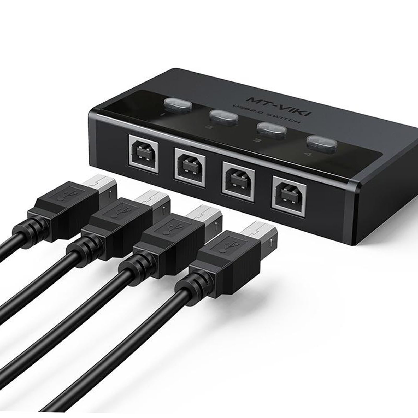 4-portowy synchronizator USB, urządzenie do wymiany urządzeń drukarki USB, kontroler udostępnionego dystrybutora klawiatury i automatycznej myszy