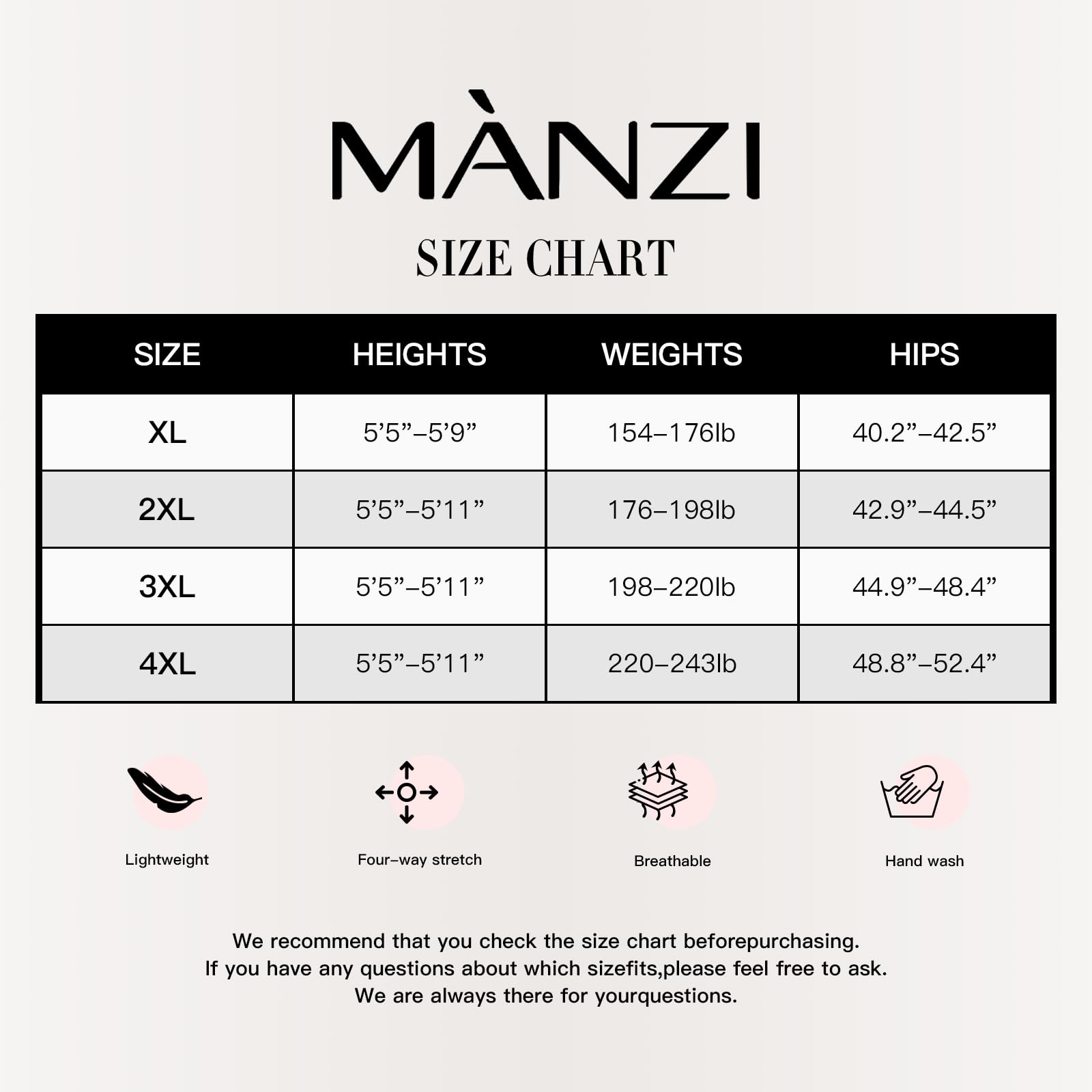 MANZI Women's Black Tights Plus Size 2 Pairs Control Top Basic Pantyhose XXXXL - Image 9 thumbnail