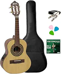 Cavaquinho Eletroacústico Giannini Raiz Cs1 Cedr Eq Ns Kit