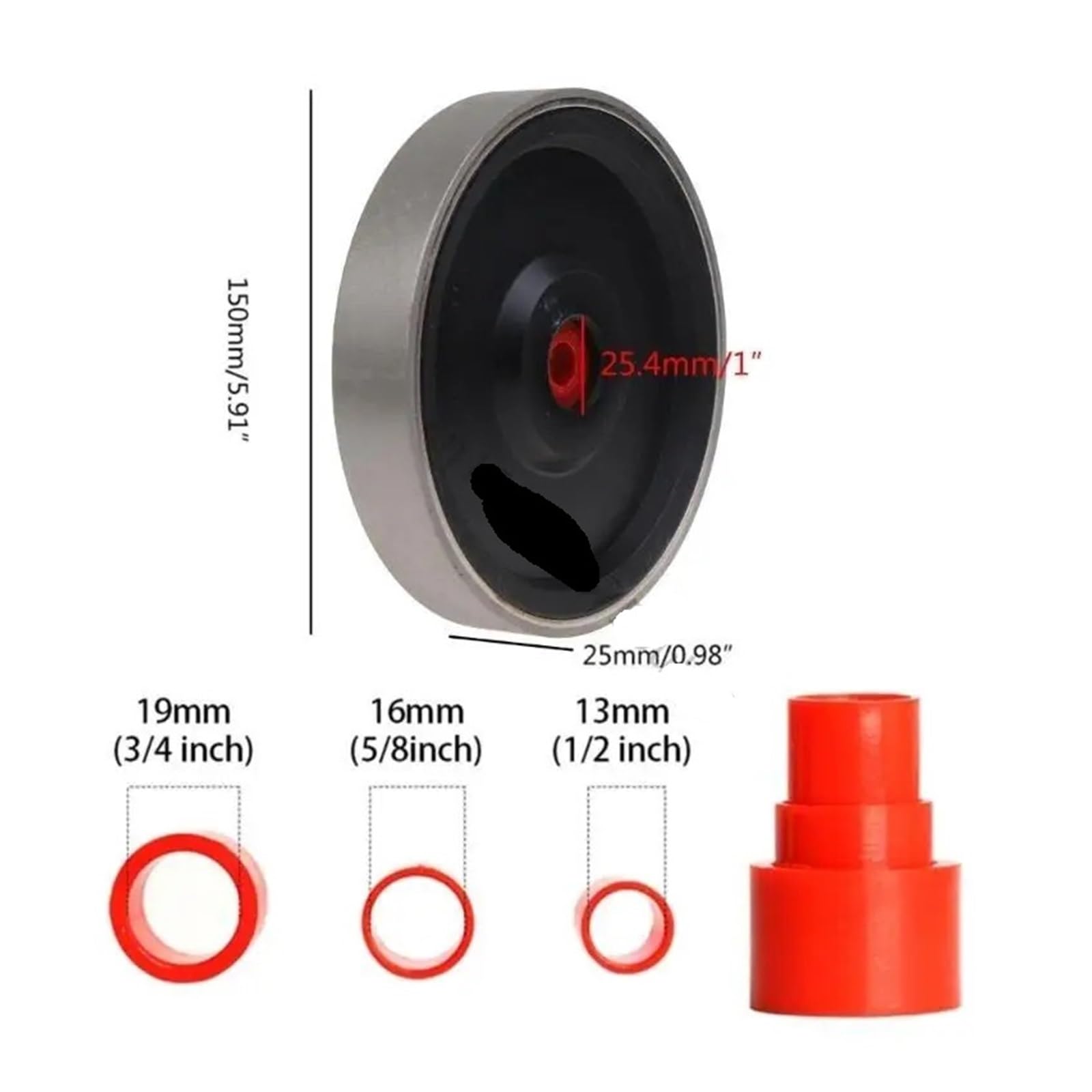 Meule diamantée à lamelles de 150 mm (6 pouces), polissage CBN 80, 150, 400, 1000, 3000, compatible avec le meulage de la peinture automobile et du métal (F1FB)(For 2000)