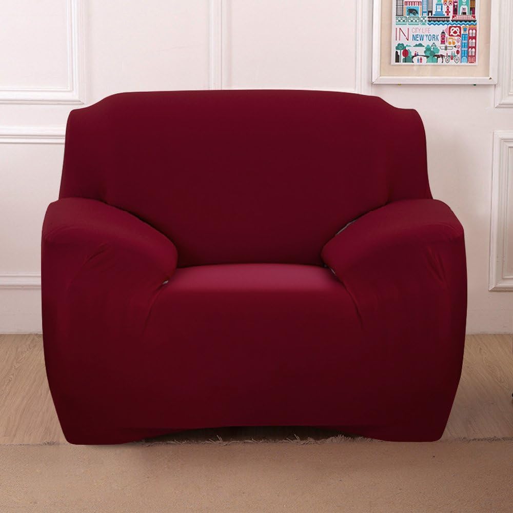 Boshen Stretch Seat Chair Covers Couch Slipcover Sofa Loveseat Cover 9 Colors/4 for 1 2 3 4 Four People Sofa + 1 Pillowcase