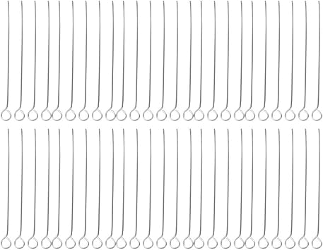 50 Pcs Inoculation Loop, Reusable Inoculating Loop, Laboratory Research Teaching Tools Uses Nichrome Needle Tip for Cell Tissue Culture Lab