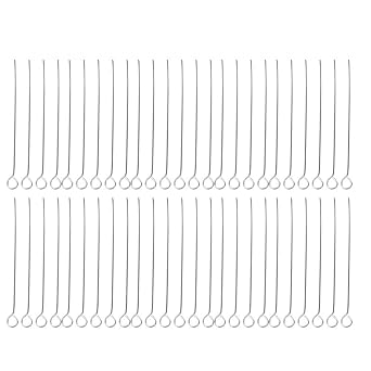 Inoculating Loop Set, Reusable Nichrome Culture Transfer Tool for Microbiology Labs Bacterial Culture Scientific Research Educational Teaching 50 Pieces