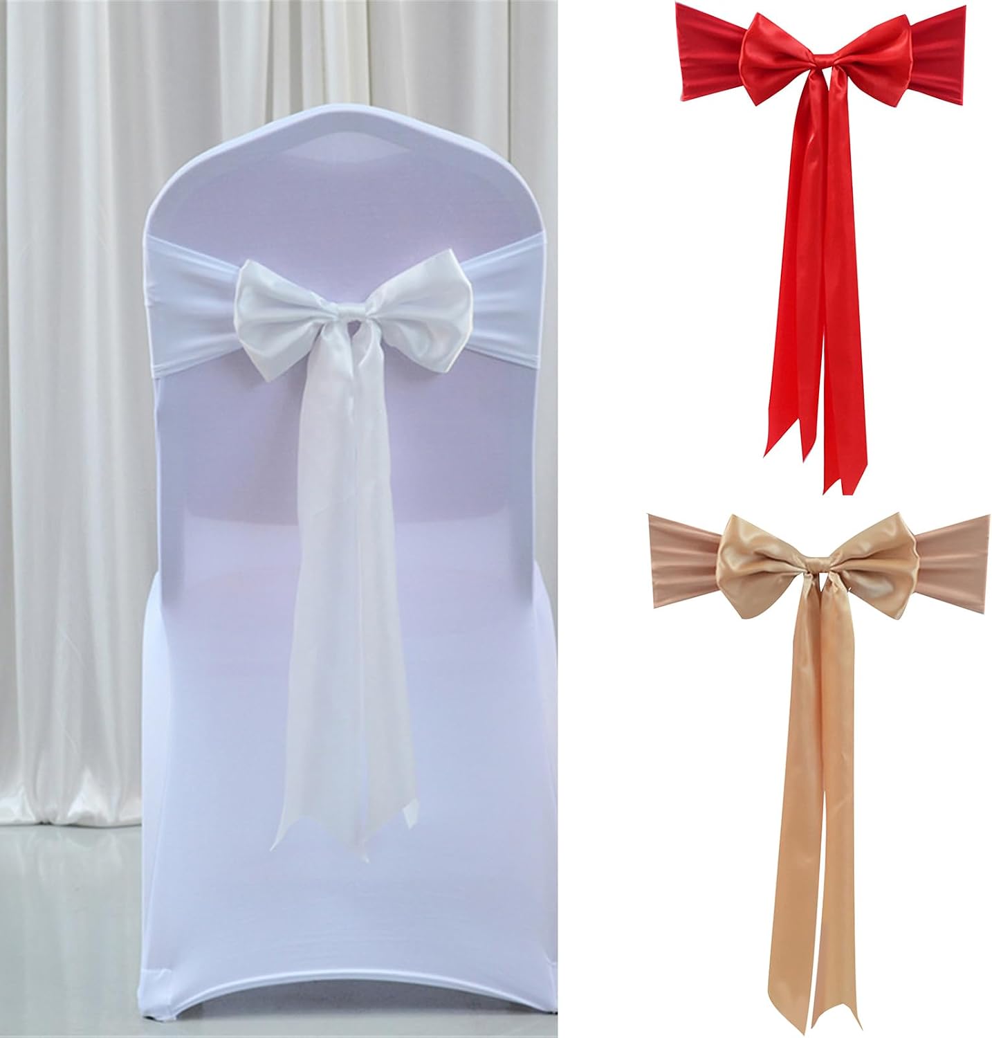 Chair Back Accessory Contemporary Chair Sashes with Graceful Long Tail, Enhances Home and Offices Chairs Decoration Living Room Accents