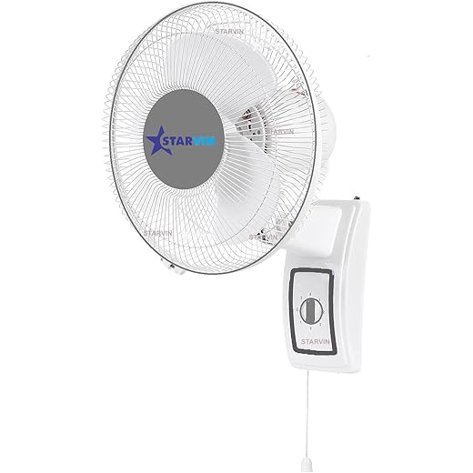 STARVIN Wall Fan High Speed 12 inch Oscillating Wall Fan for Home All Purpose Fan 1 Year Warranty || Wall fan for Office, School, Home || Make in India || C#969