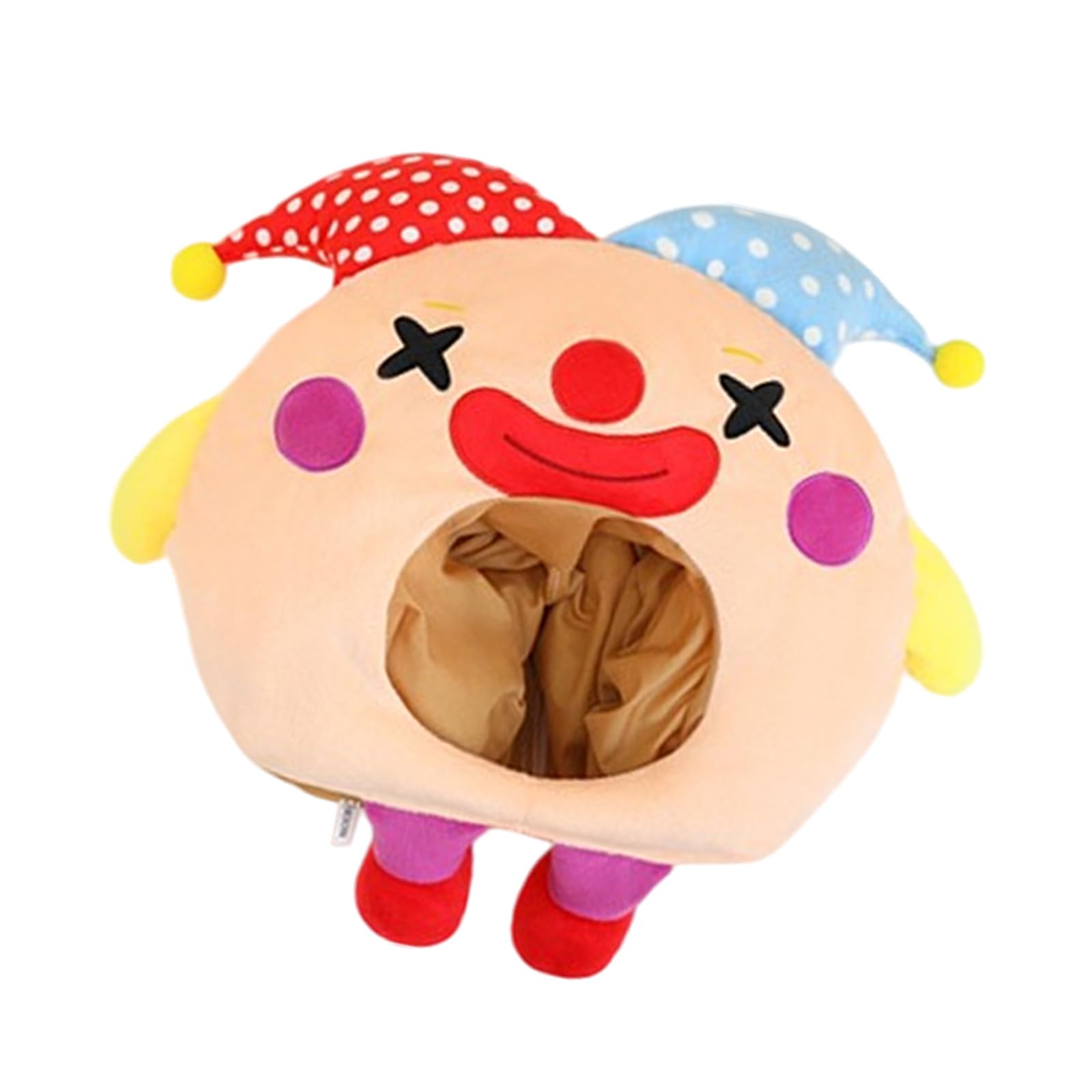 Elnwnnkc Unique Clown Costume Hat Light Weight Breathable PP Cotton Clown Hat for Adults and Kids Halloween Festival Gathering Party Comedian