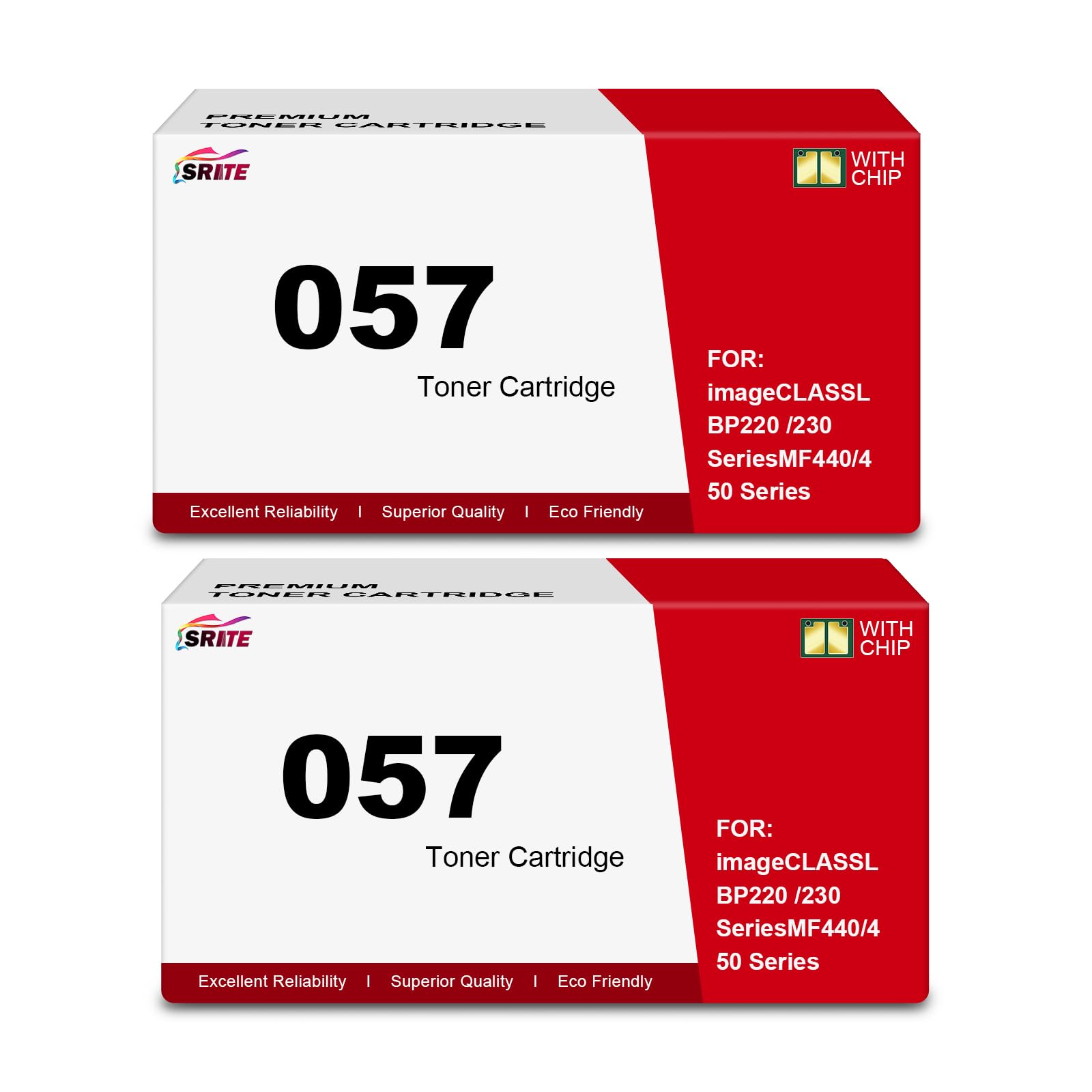 SRITE 057 Toner Cartridge Replacement for Canon CRG-057 057H ImageCLASS MF445dw MF448dw LBP226dw LBP227dw LBP228dw MF449dw MF445 LBP220 LBP230 MF440 MF450 Laser Printer Ink (2Pack)