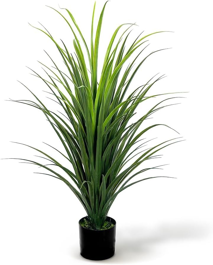 Pianta Artificiale Grande Yucca 90 Cm In Vaso Cemento - Agave Finta Realistica Per Decorazione Casa E Ufficio, Tropicale