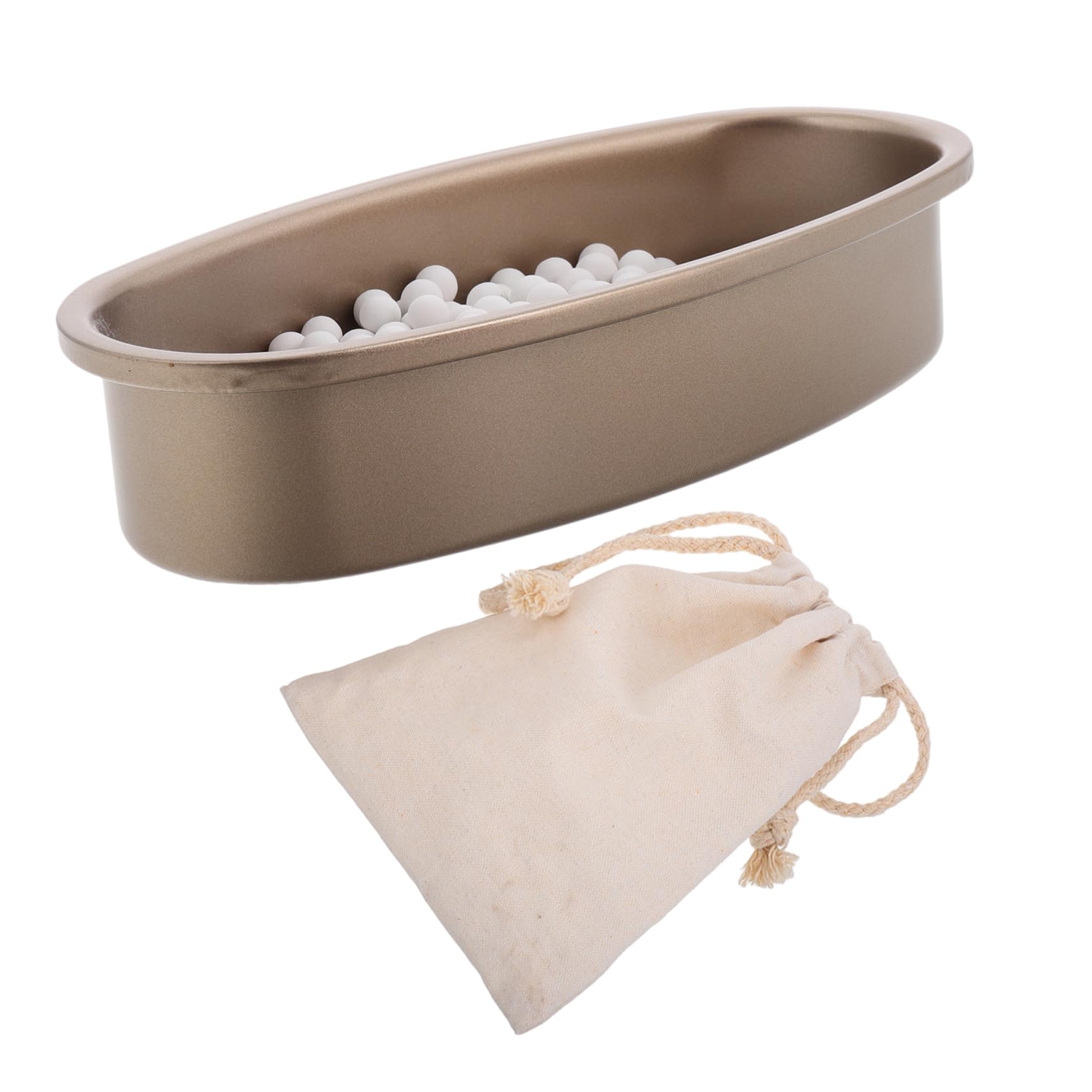 TOPBATHY Piedra Cerámica para Horno de 500g Distribución Uniforme del Calor para Pasteles y Tartas en Casa Bolsa de Tela y Bandeja para Hornear