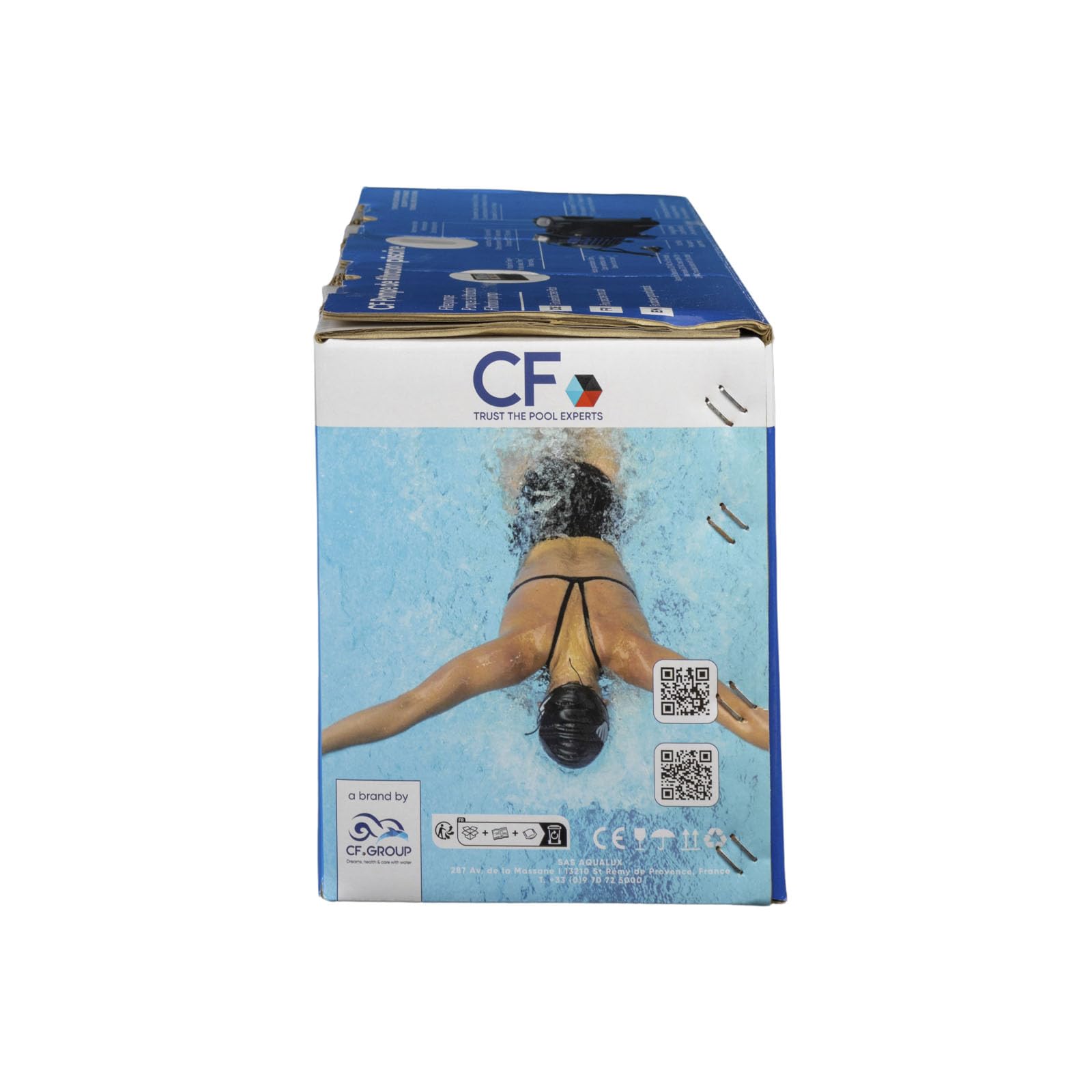 Pompe Filtration Piscine avec Timer Intégré - Modèle 1/3 - Piscine 10 à 20m3 - avec Préfiltre- Couvercle Quick Lock sans Vis - A Utiliser en complément d'un Filtre