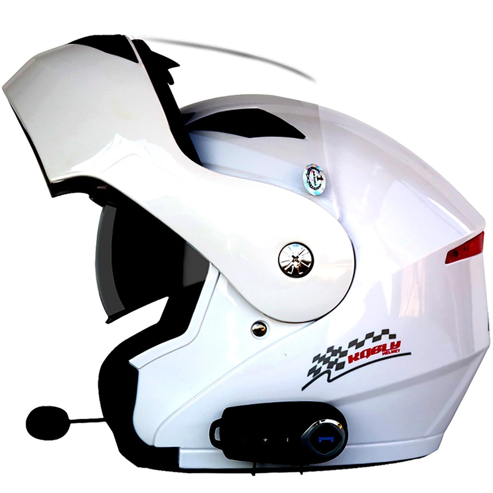 Modułowy składany kask motocyklowy z interkomem, składany kask motocyklowy z interkomem, składany kask motocyklowy, dopuszczony przez ECE, modułowy kask integralny