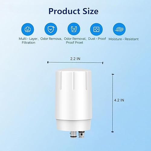 Miniatura 2 de Paquete de 2 cartuchos de filtro de grifo, repuesto para filtro de grifo Brita® 36311 en el sistema de filtración de agua del grifo, filtros