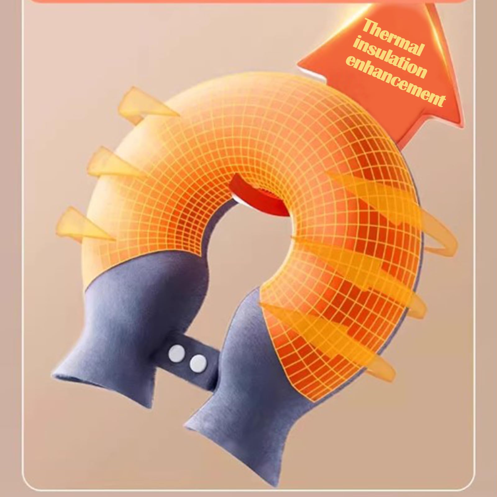 Borsa dell'acqua calda in PVC con morbida copertura in pile | Terapia del calore per collo, spalle e schiena | Inodore, lavabile, riutilizzabile (Grigio)