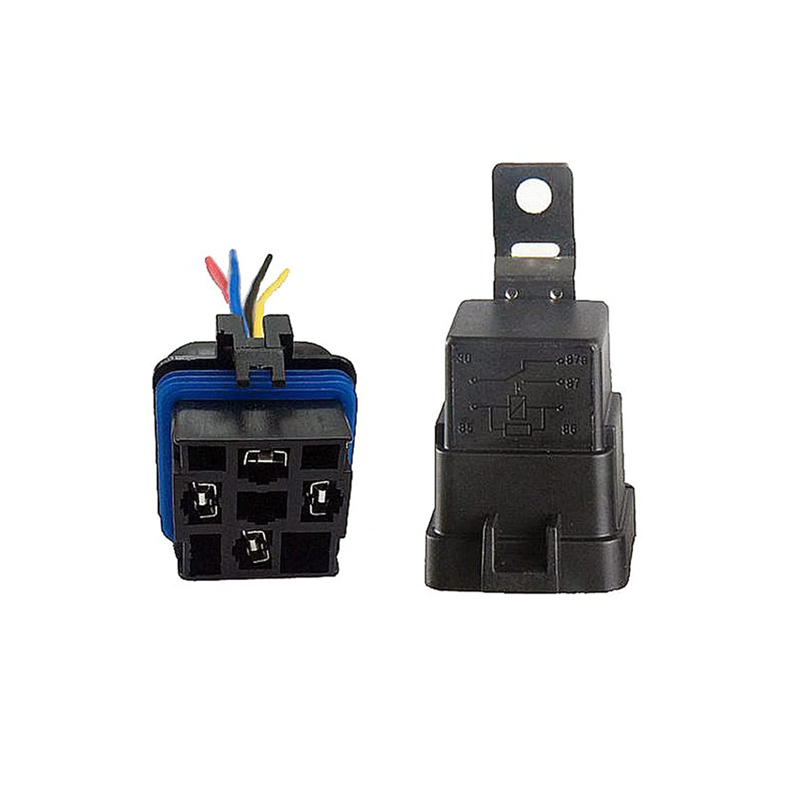 GJZIFGFWQ Auto Car Relay JD2912 Waterproof SPDT 5 Pin DC 12V 40A Socket with Wire(5 Pin)