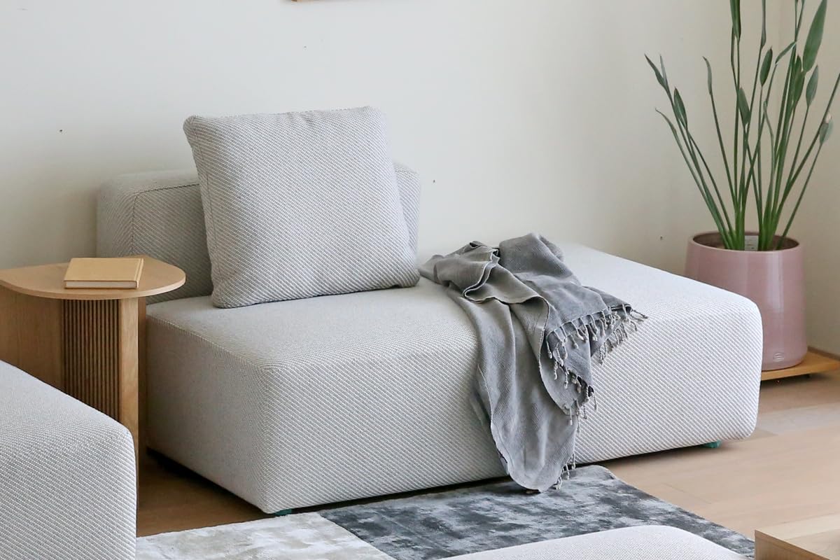 スモワ ソファ シーズロン 左肘 ベージュ スモワ ソファ シェーズロング 左肘 BEIGE (W112×D124×H82cm