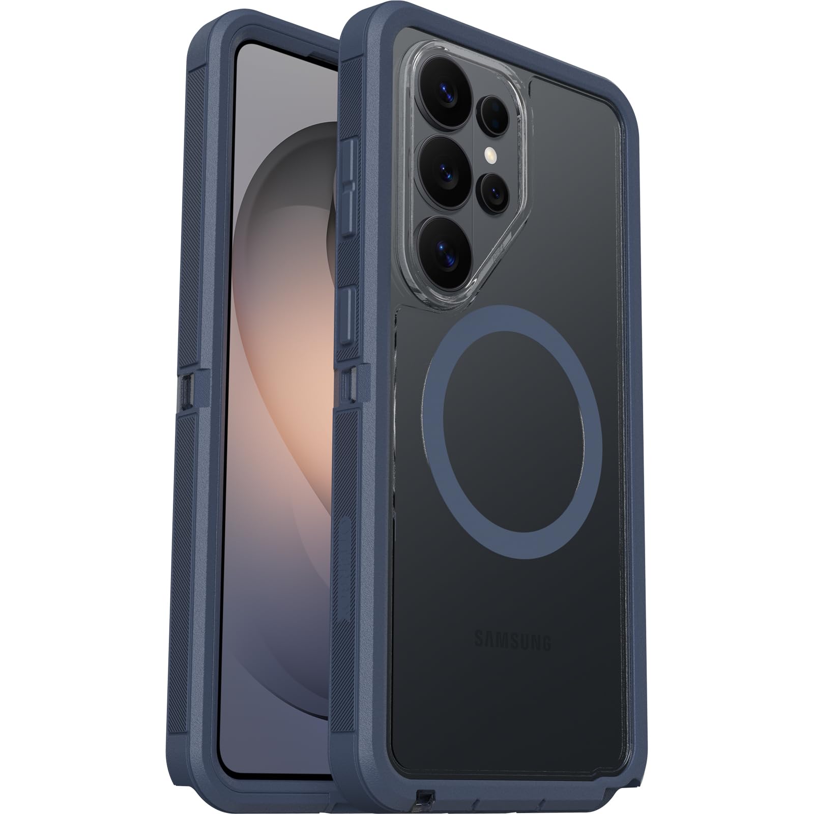 OtterBox Defender Series Pro XT Case with Magnets for Samsung Galaxy S26 Ultra, Shockproof, Drop proof, Ultra-Rugged, Protective Case, 7x Tested to Military Standard, Clear/Blue