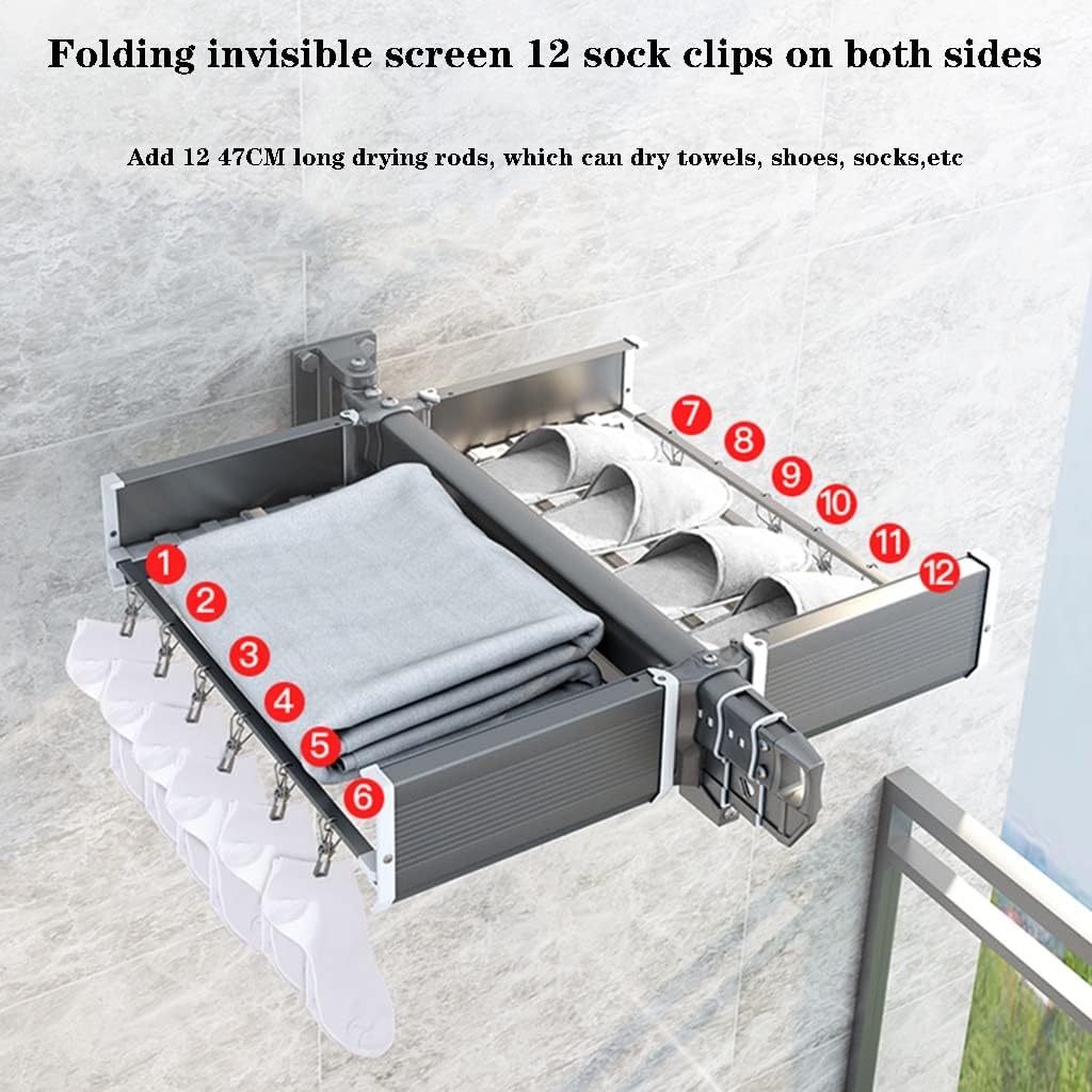 Laundry Drying Rack Drying Rack Wall Mounted Laundry Rack Clothes Rack Wall Mount Retractable Drying Rack Clothing