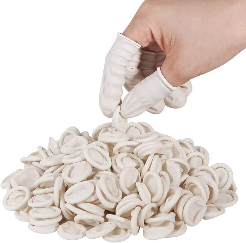 tifanso 210PCS Medium Disposable Finger Cots for Fingertip Protection | Stretchy Comfort Fit for Fingers & Thumbs, Hygienic Single-Use, For Craft Nail Care & Cleaning, Shields Fingertips from Dirt