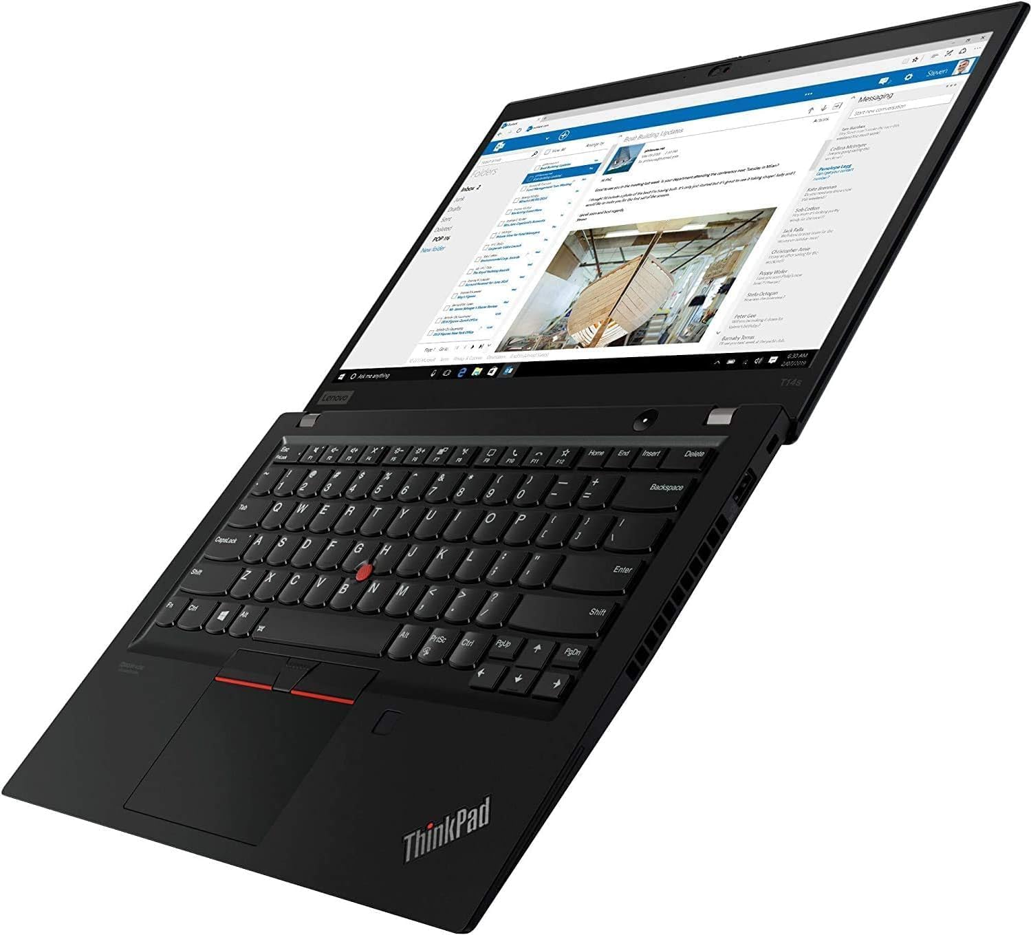Lenovo ThinkPad T14s Laptop, 14 Zoll FHD (1920 x 1080) T14s, AMD 6-Core Ryzen5 4650u Prozessor, 16 GB RAM, 256 GB SSD, EU Qwertz Tastatur, Win11 Pro (Generalüberholt)