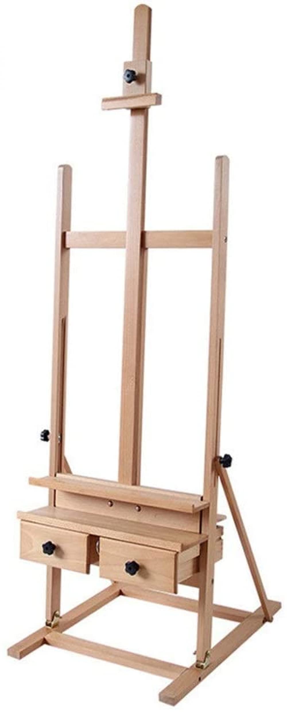 CLQ Staffeleien Holz Staffelei Mit Schubladenmalerei Und Display Artist Staffelei Für Tragbare Skizzenzeichnung Und Malerei Für Künstler Und Maler