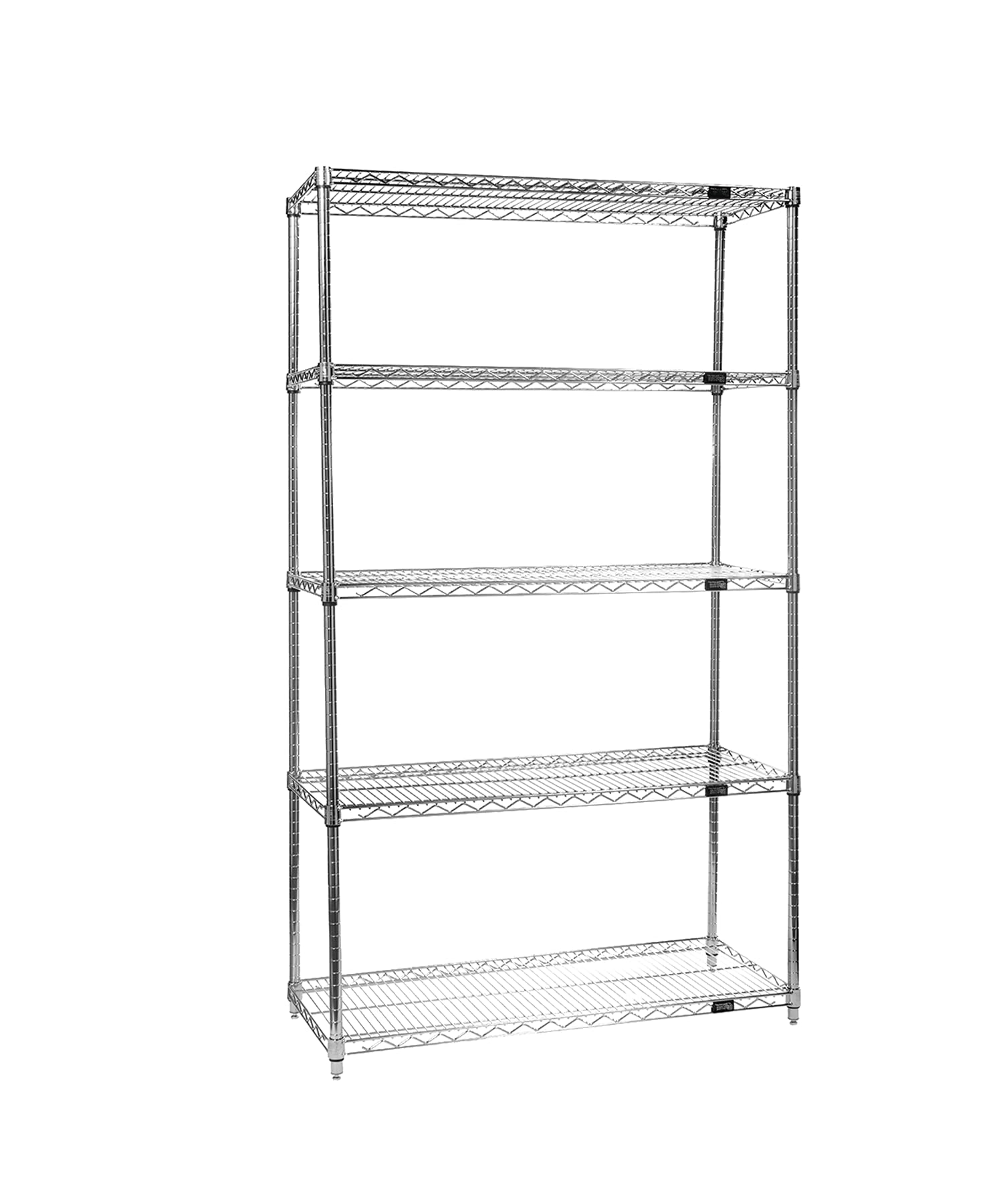 Quantum Storage Systems WR86-2442C-5 Starter Kit Wire Shelves Chrome 5 Shelves 86" H x 42" W x 24" D