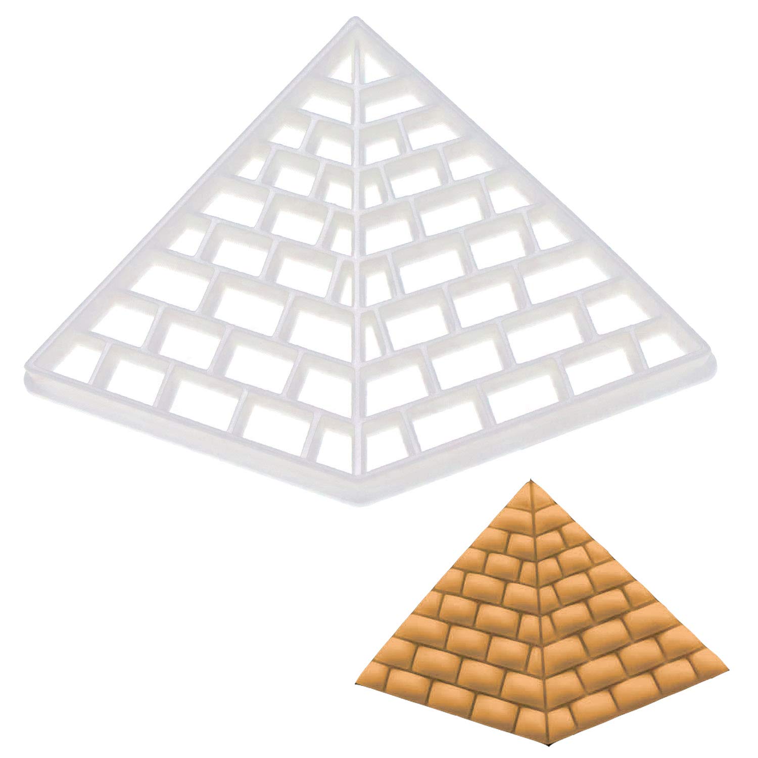 Sponsored Ad – Great Pyramid of Giza Cookie Cutter - Detailed Biscuit Cutter Design for Baking and Crafts, Ideal on Fondant, Dough, Clay