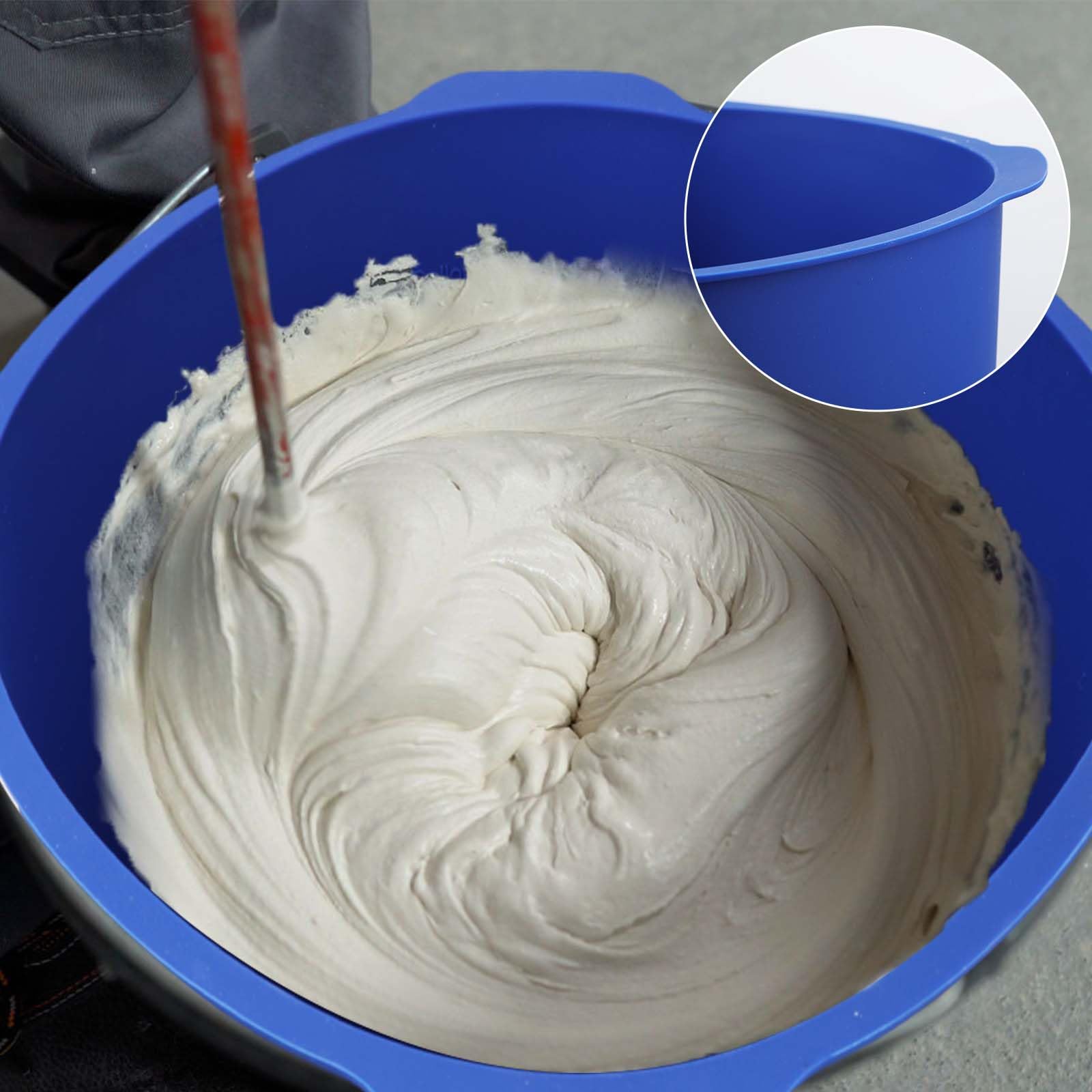 Revêtement de Seau de 5 Gallons, Revêtements de Seau en Silicone Réutilisables avec Échelle de Mesure sur la Paroi Intérieure Bucket Liner pour Les mélanges Fins de Mortier et de Béton