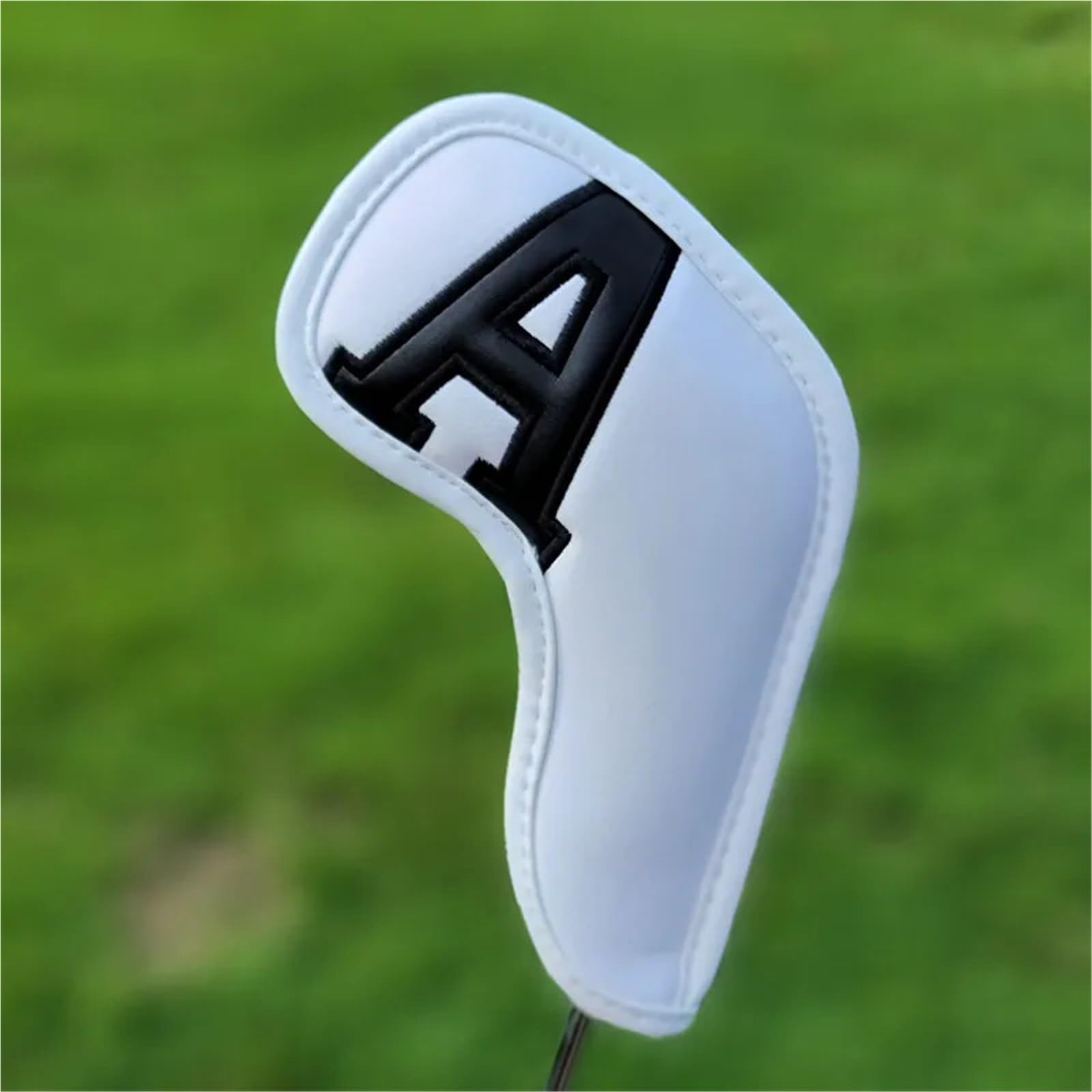 Fundas para Cabeza De Club De Golf Juego de Fundas for Cabeza Hierro for Golf, 10 Uds., Cubierta número 3-9, gradientes ASP Coloridos, Blanco, 7 Cuña o Individual