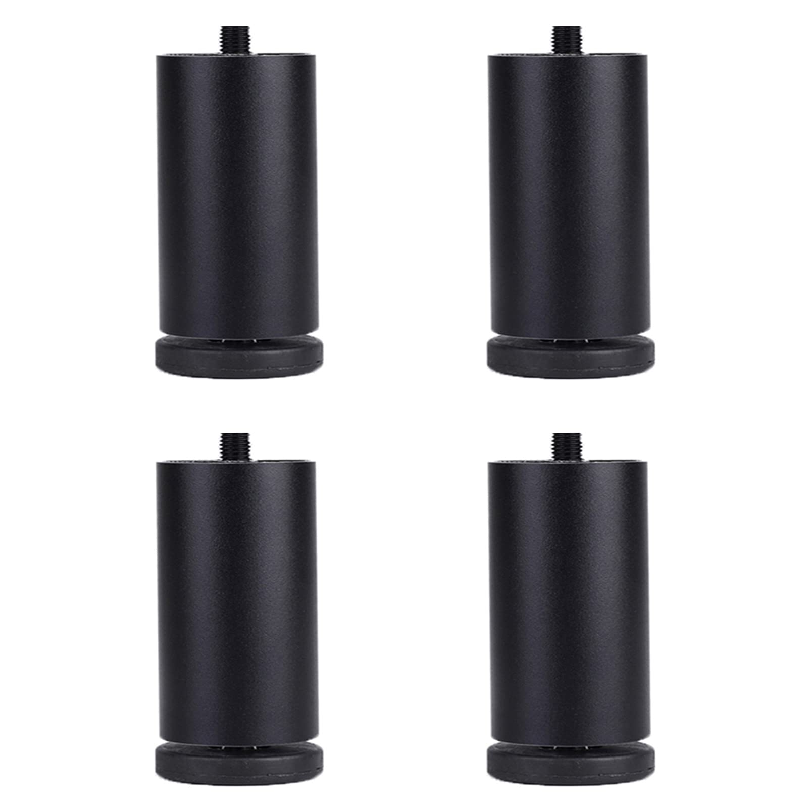 KOOEIN Sofa Legs,furniture Replaceable Legs,adjustable Round Feet,aluminum Alloy Legs,black/gold/silver,bedside Table Legs,bearing 300kg,Black-19cm/7.5in
