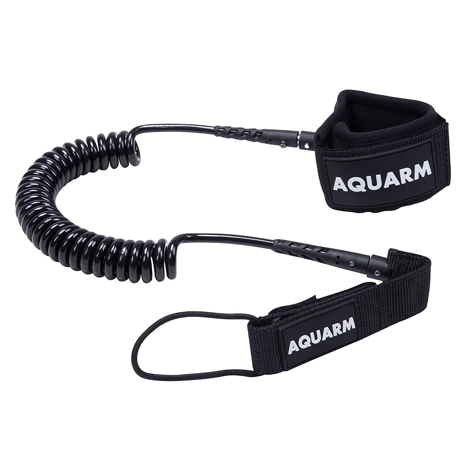 AQUARM Premium Coiled Surfboard Leash, 8/10 feet SUP Leash Leg Rope, Stand Up Paddle Board Leash for All Types of Surfboards