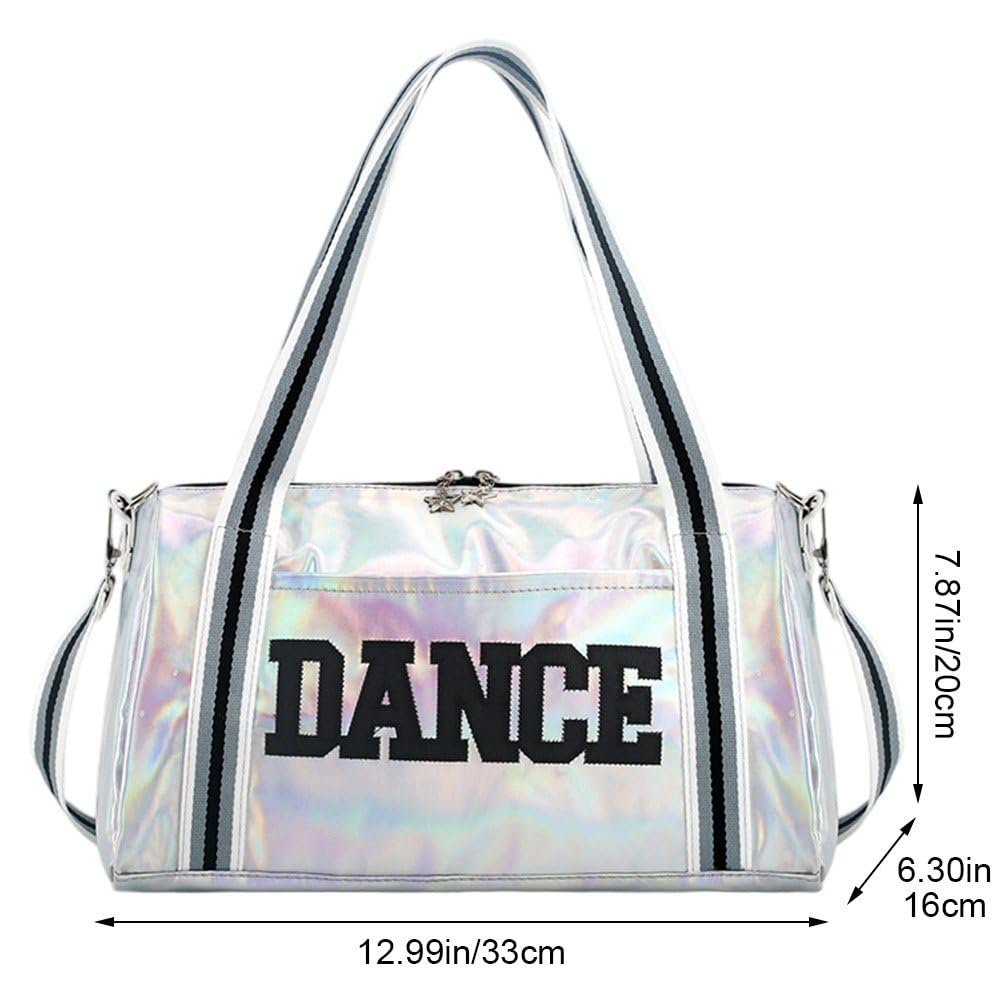 Sac à Dos De Danse Brillant Pour Filles - Compartiment Chaussures Séparé, 33x16x20cm - Idéal Ballet, Gym, Sport