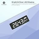 HomeBasic Digital Weight Machine for Body Weight 180kg | Weighing Scale for Home, Step-On Technology, LED Display with Temperature, 3 Weighing Modes (kg/lb/st:lb), Slim Tempered Glass gallery image