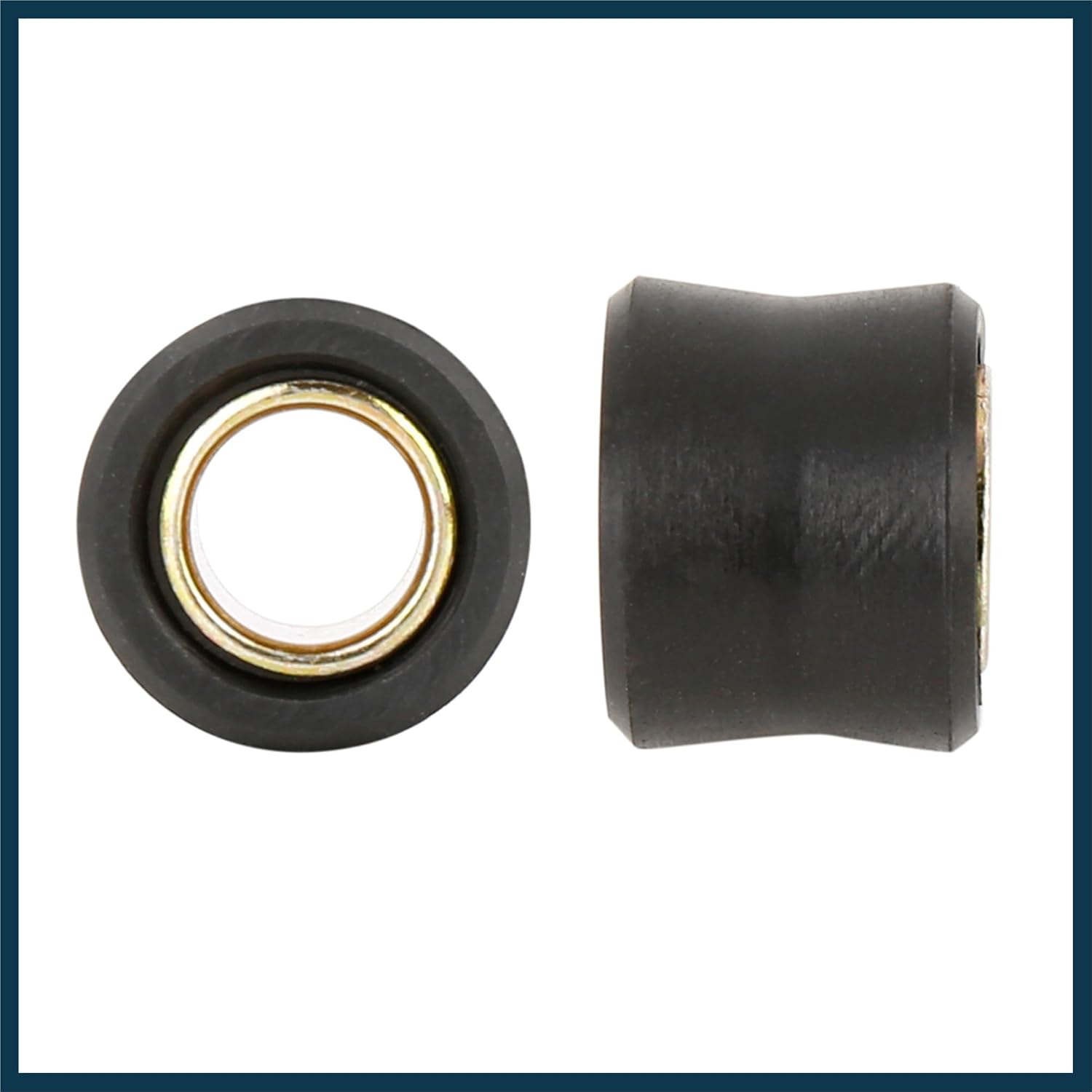 10pcs Motorcycle 12mm Inner Dia Rear Shock Absorber Cushion Rubber Ring Shock Absorber Bushing Automotive Parts
