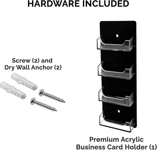 Miniatura 10 de Marketing Holders Tarjetero de pared con accesorios para colgar para tarjetas de regalo o citas de 3.5 x 2 pulgadas, oficinas corporativas dentales