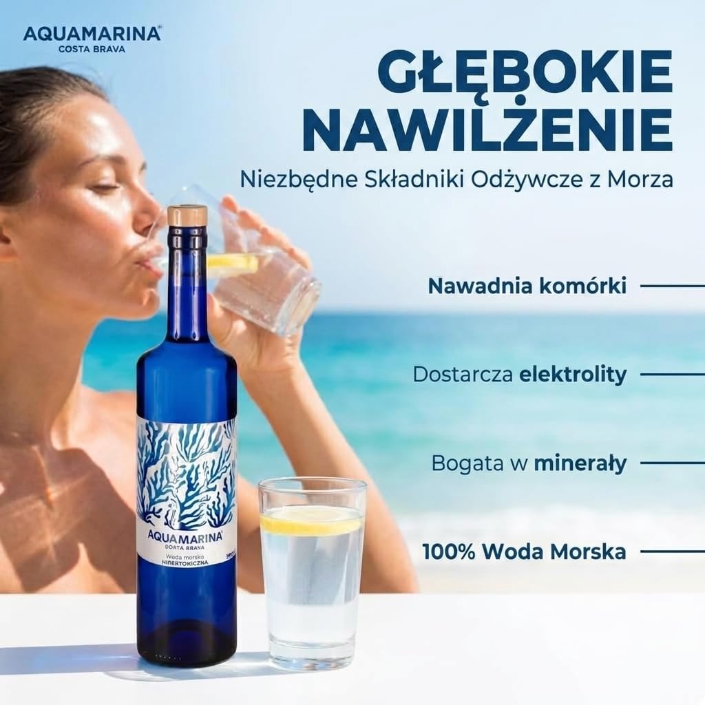 Zestaw 5 Produktów | Spray do Nosa + Płyn do Płukania + Aloe Mar + Woda Morska 24 Saszetki + Butelka Szklana 750 ml | Naturalna Pielęgnacja