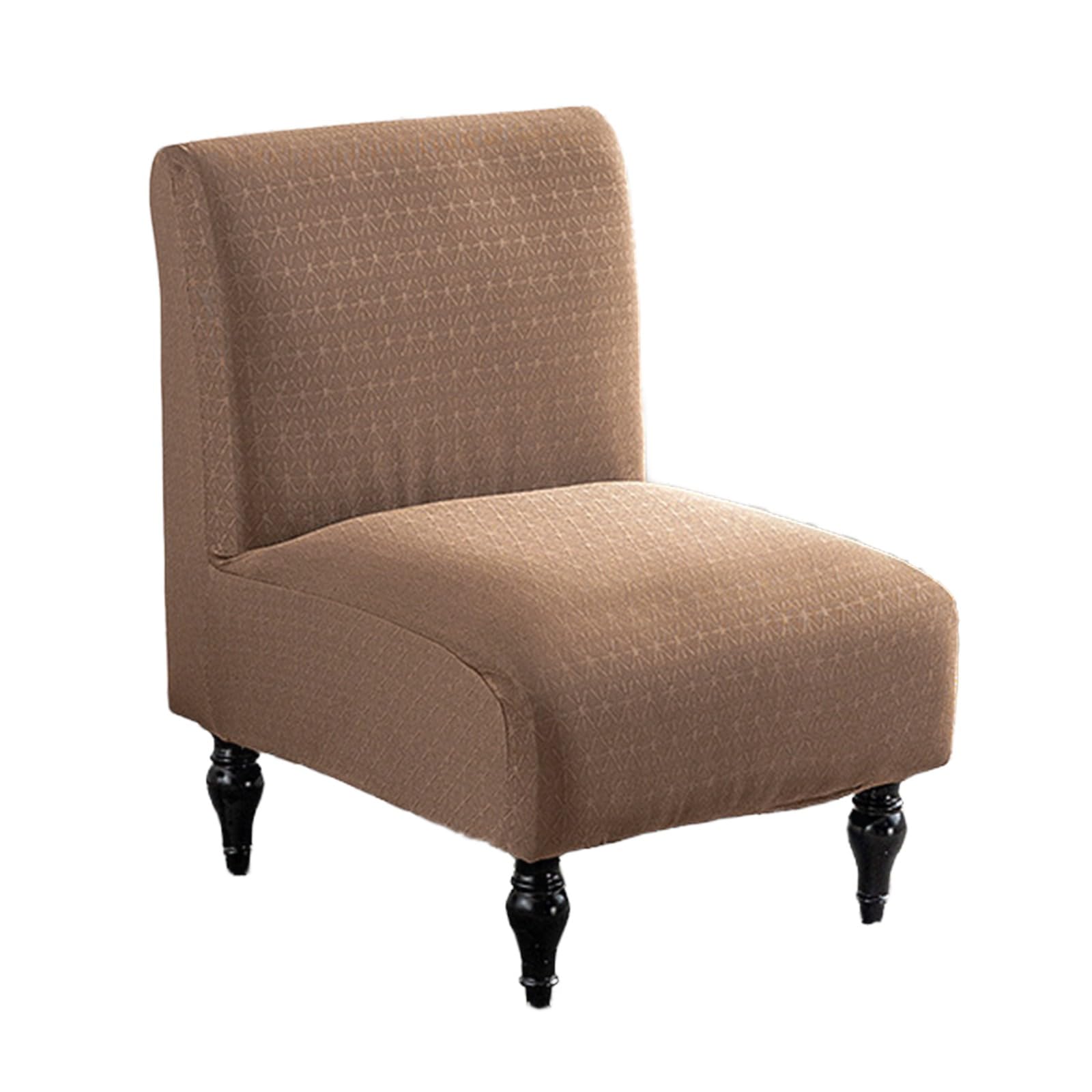 Housse de chaise extensible lavable couleur café pour rénover un fauteuil usé