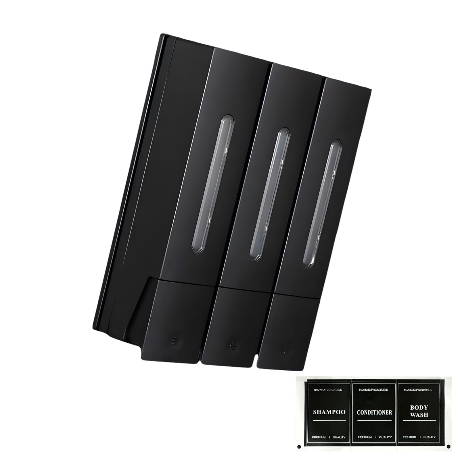 Wall Mount Soap Dispenser for Shower 1200ml Storage Space ABS Make Quick Setup Press Structure Gym Shampoo Dispenser