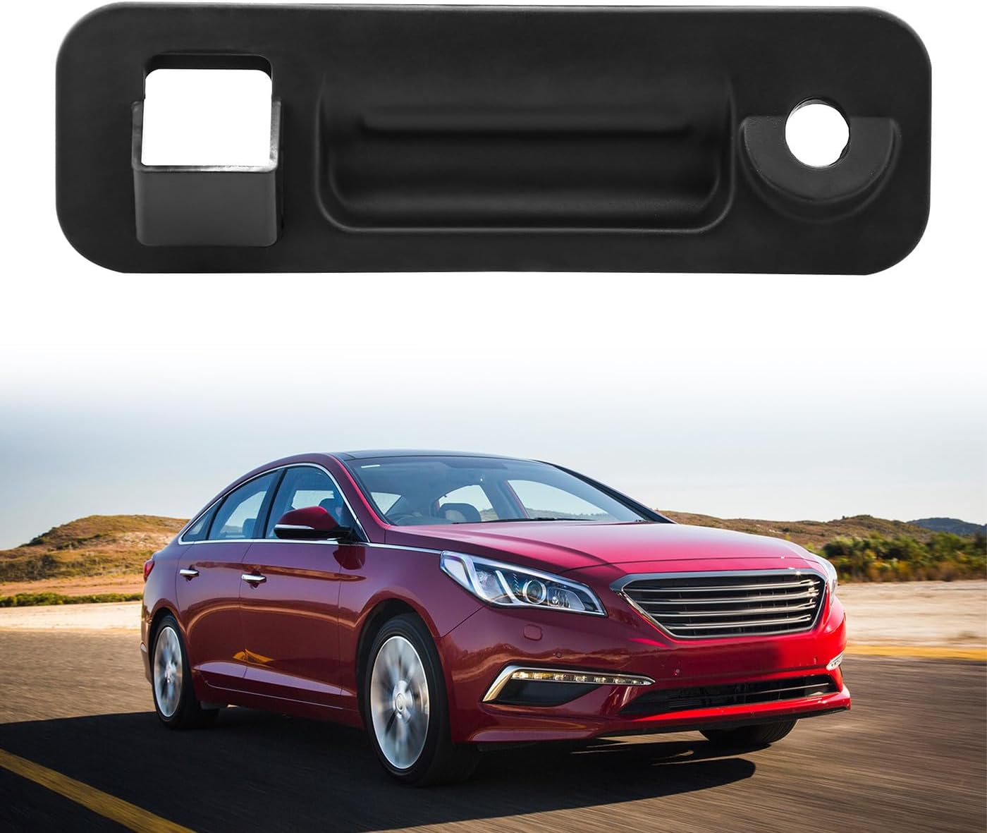 DEAL AUTO ELECTRIC PARTS Rear Trunk Handle Release Switch Button, Compatible with 2015-2017 Hyundai Sonata, Replaces# 81260-C1010, Black