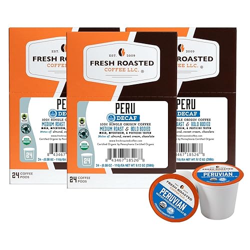 Miniatura 164 de Fresh Roasted Coffee, Tostado italiano, oscuro, 96 cápsulas para cafeteras K Cup